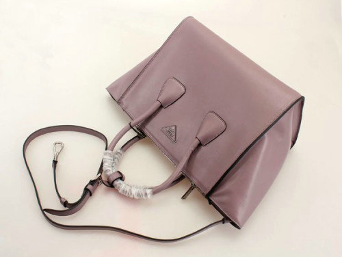 2014 Prada Glace Calf Leather Tote Bag BN2619 lavenderpurple